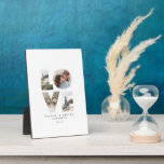 Plaque Photo Love 4 photo simple moderne cadeau personnalisé fa<br><div class="desc">Love 4 photo simple moderne personnalisé anniversaire,  mariage,  anniversaire ou cadeau de Noël pour celui que vous aimez.</div>