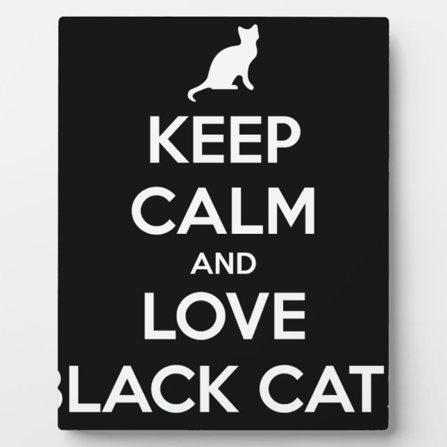 Plaque Photo Love Black Cats (Devant)