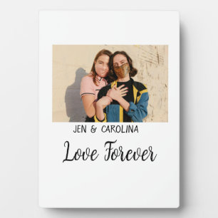 Plaque Photo Love Forever LGbtq couple fierté ajouter nom photo
