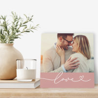 Love Heart Script personnalisé Muted rose Mariage 