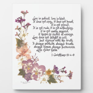 Plaque Photo Love is patient