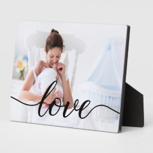 Plaque Photo Love Script Nouveau Maman Photo de famille personn