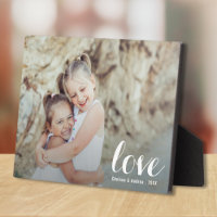 LOVE Script Tabletop Easel Photo