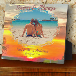Plaque Photo Love Sunset 2295