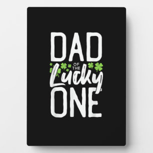 Plaque Photo Lucky One First Birthday Papa Famille St. Patrick'