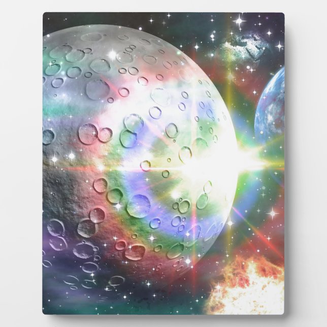 Plaque Photo lune arc (Devant)