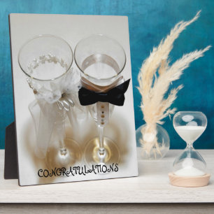 Plaque Photo Lunettes de fête mariage