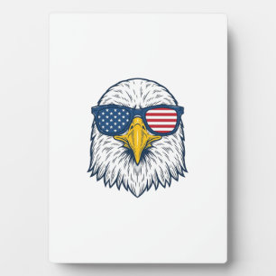 Plaque Photo Lunettes de soleil aigle patriotique dessin vector