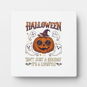 Plaque Photo Lunettes de soleil citrouille mode Halloween Chape