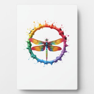 Plaque Photo Lunettes de soleil Cool Graphic Tie Dye Dragonfly 