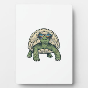 Plaque Photo Lunettes de soleil Cool Tortoise Design Vector Vin