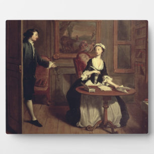 Plaque Photo M. B. finds Pamela writing, illustration de Ric