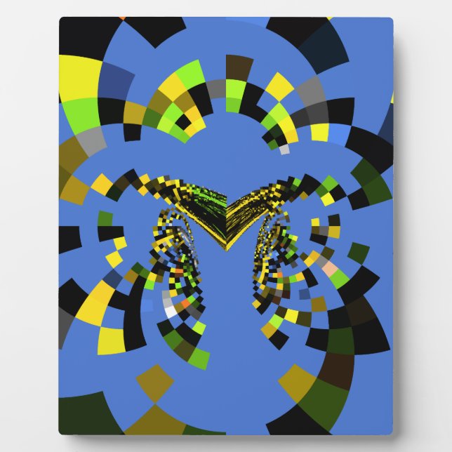 Plaque Photo M Bleu (Devant)