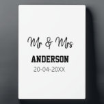 Plaque Photo M. et Mme ajoutent le nom de famille date année so<br><div class="desc">conception</div>
