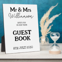 M. Et Mme Mariage Inscription du livre d'hôtes