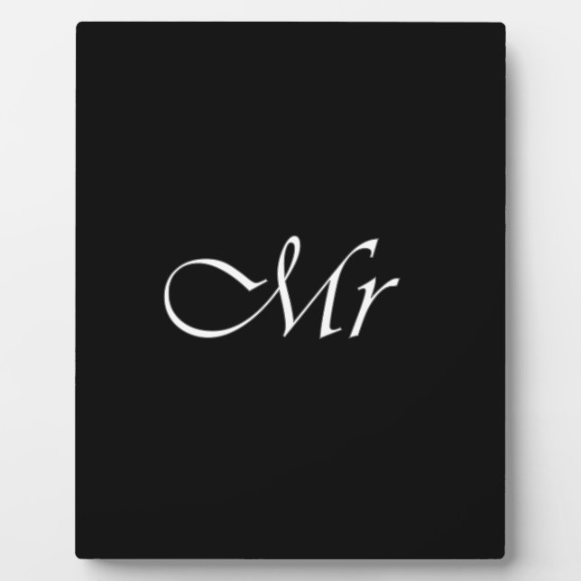 Plaque Photo M. Monogramme (Devant)