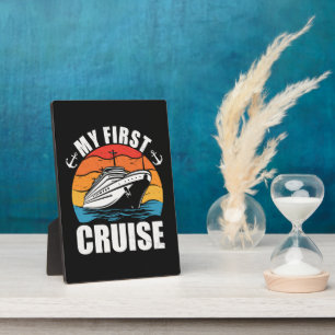 Plaque Photo Ma première croisière Vacances en famille drôles