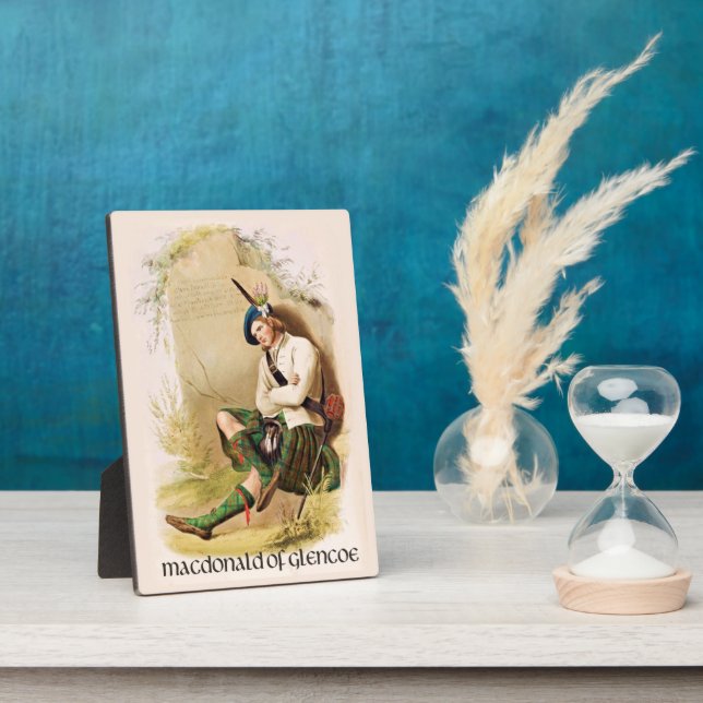 Plaque Photo MacDonald de Glencoe Clans of Scotland McIan (Côté)