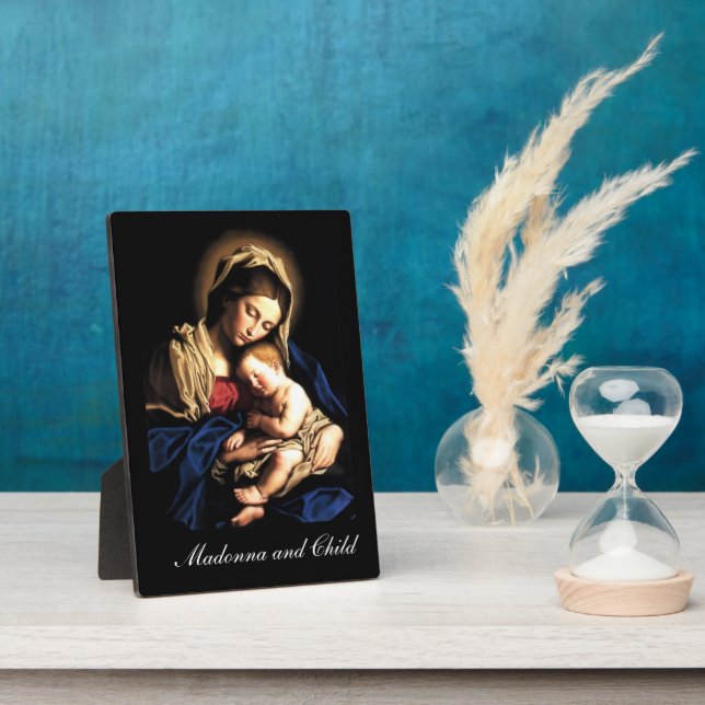 Plaque Photo Madonna and Child (Côté)