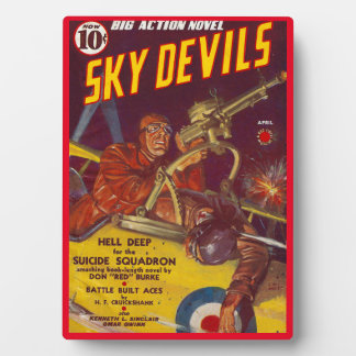 PLAQUE PHOTO MAGAZINE SKY DEVILS 1939