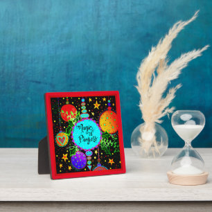 Plaque Photo Magie en cours Joli Noël coloré