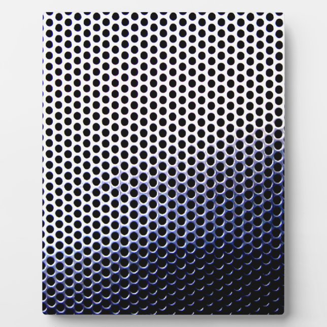 Plaque Photo maillage chrome (Devant)