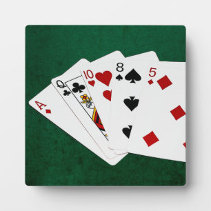 Plaque Photo Mains de poker - Carte haute - As