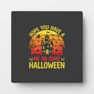 Plaque Photo Maison hantée drôle d'Halloween sur certains desig