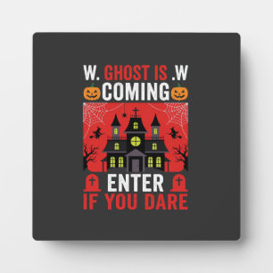 Plaque Photo Maison Hantée Halloween Entrez Si Vous Osez