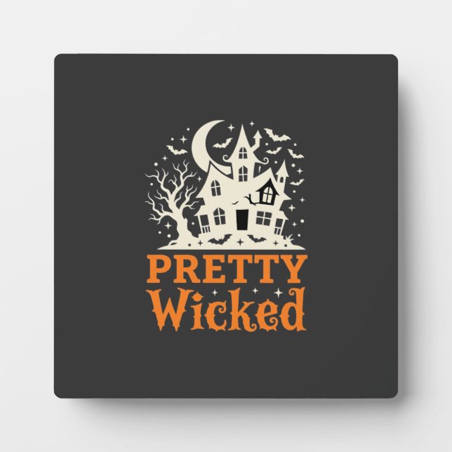 Plaque Photo Maison hantée Halloween Pretty Wicked_1 (Devant)