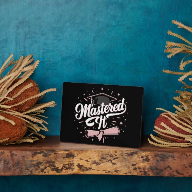 Plaque Photo Maîtrise Il Maîtrise Diplômé MBA (Côté)