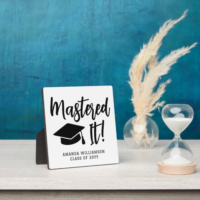 Plaque Photo Maîtrise personnalisée Diplôme La maîtrise (Insitu)