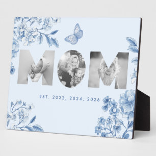 Plaque Photo Maman a établi le cadeau photo 3 Botanique Toile B
