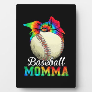Plaque Photo Maman Baseball Momma Anniversaire