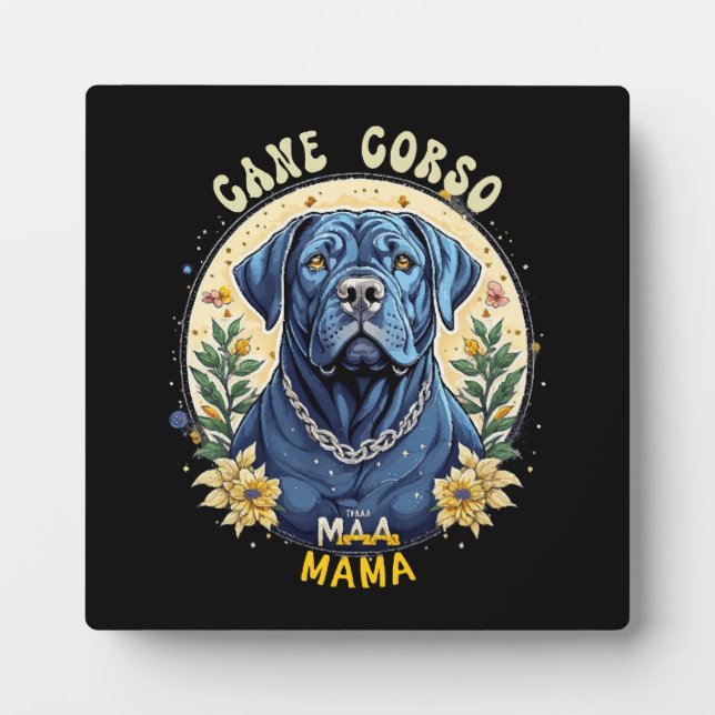 Plaque Photo Maman Cane Corso (Devant)