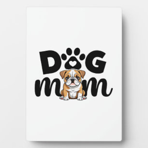 Plaque Photo Maman de Chien Carlin Amoureuse de Chiens