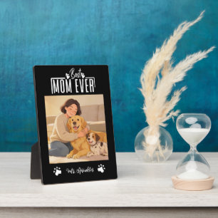 Plaque Photo Maman de chien personnalisée avec nom personnalisé