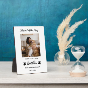 Plaque Photo Maman de chien personnalisée avec nom personnalisé