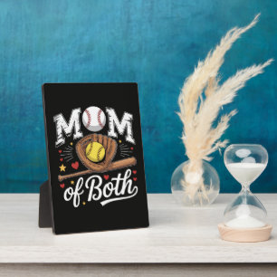 Plaque Photo Maman de jour de match de baseball et softball pou