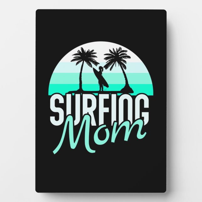 Plaque Photo Maman du surf (Devant)
