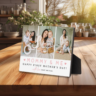 Plaque Photo 'Maman & Moi' 1er jour de la fête des mères 3 x Co