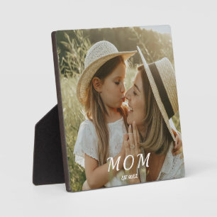 Plaque Photo Maman personnalisée Établie. Fête des Mères Écritu