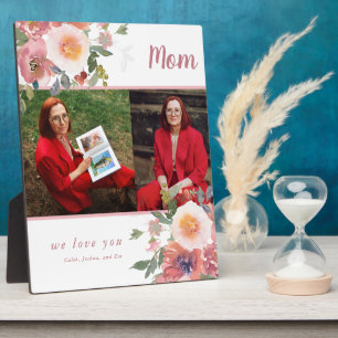 Plaque Photo Maman Photo Nous t'aimons Fête des Mères Cadeau Fl