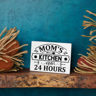 Plaque Photo Maman's Kitchen Ouvert 24 heures Cuisine