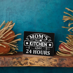 Plaque Photo Maman's Kitchen Ouvert 24 heures Cuisine