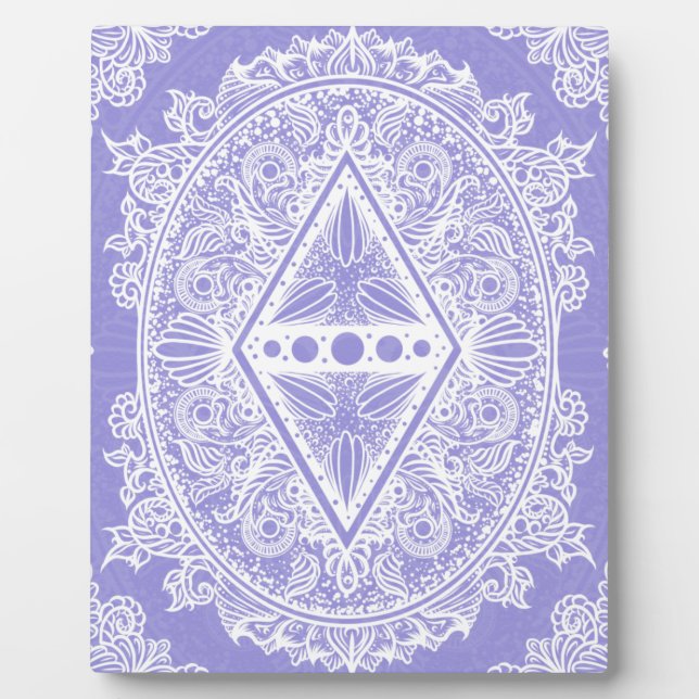Plaque Photo Mandala de diamant céleste (Devant)