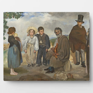 Plaque Photo Manet The Old Musician, 1862