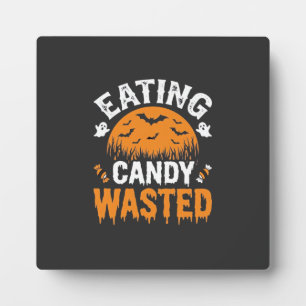 Plaque Photo Manger des bonbons gâché Halloween Design_1