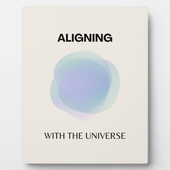 Plaque Photo Manifestation Art Spirituel, Energy Aura Gradient (Devant)