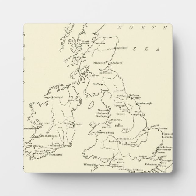 Plaque Photo Map of Britain | Refuge sanitaire (Devant)